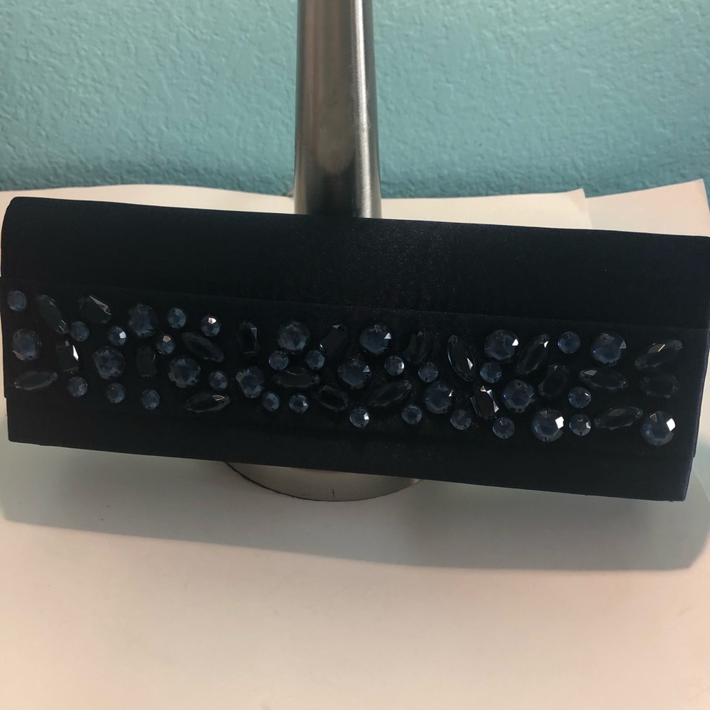 Baxter clutch vintage EUC navy blue